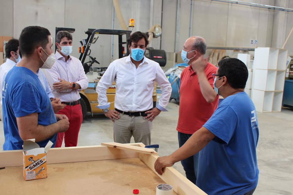 Visita del Consejero de Empleo a la empresas de inserción promovidas por la Asociación Murciana de Rehabilitación Psicosocial
